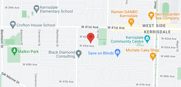 map of 2663 W 43RD AVENUE